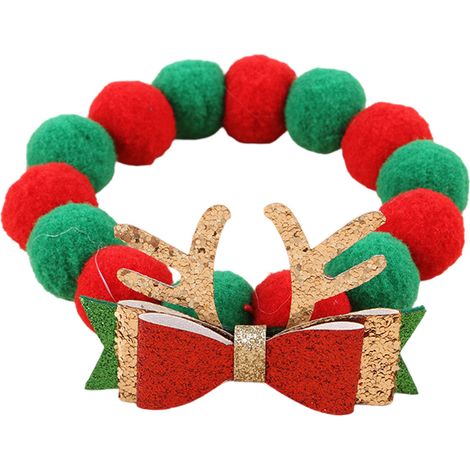 1 collier pour chien, doublé peluche, chaud et doux, ajustable S/M/L, pour chiens petits et moyens, chats, chiots et chatons (1/5)