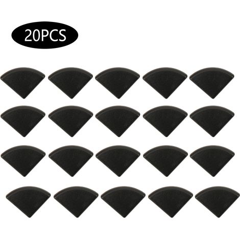 20 embouts de fixation en plastique noir pour profilés en aluminium standard UE 2020R/3030R (1/5)