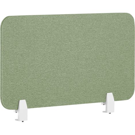 Panel separador verde claro 80 x 40 cm poliéster PET pantalla acústica Wally