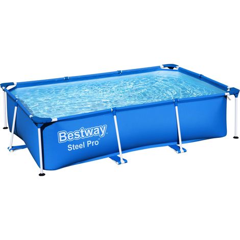 Bestway Frame Pool 259 x 170 x 61 cm Steel Pro Kinderpool ohne Zubehör (1/10)