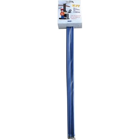 Cepillo para chimenea de acero redondo de 250 mm kit ecológico