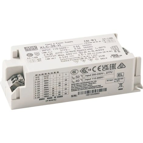 [GEBRAUCHT] B-Ware Mean Well Led Treiber Stromversorgung Notlichtbetriebsgerät Nfc Flickerfrei 25 W