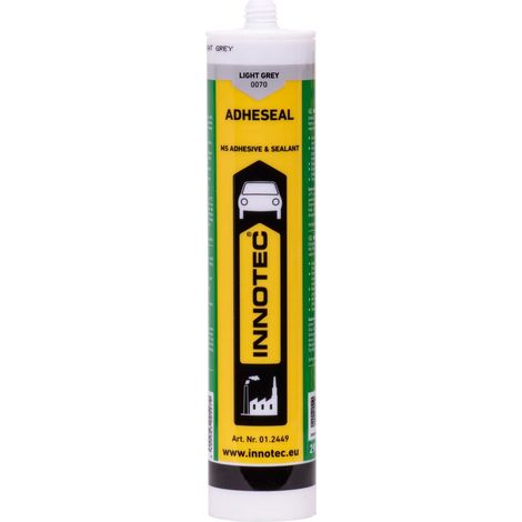 Mastic colle gris clair 290 ml, colle mastic polyuréthane, mastic d'étanchéité incl. Spitze (1/5)