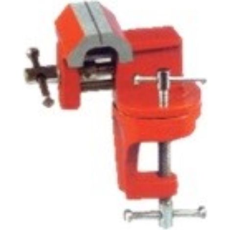 Morsetto pesante base girevole vite a galletto ghisa acciaio 60 mm - oreca new (1/2)
