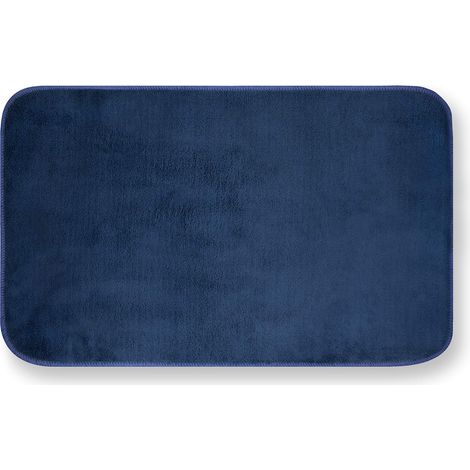 GEMITEX Tappeto MERLINO 50X80 Blu ULTRASSORBENTE, Polyester (1/4)