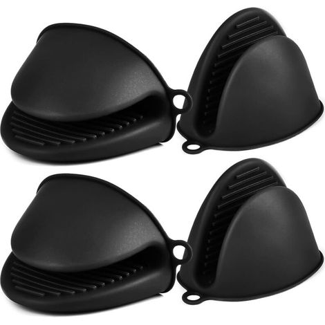Guanti da forno in silicone spesso, 2 paia di guanti da forno resistenti al calore, guanti da cucina antiscivolo, guanti da forno (1/4)