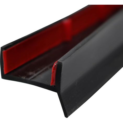 Kitchen Skirting Boards Rubber Lip Skirting Board Cover for 15mm 16mm 17mm 18mm Kitchen Skirting Board Worktop (Black, 2M) (1/5)