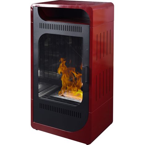 Stufa a Bioetanolo da Interno 94,5x50x32 cm 3kW Fiammetta Statica Bordeaux