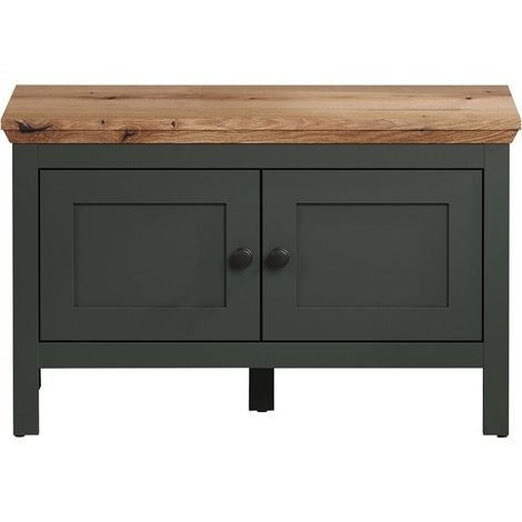 Stanton banc vert, chêne décor. (1/5)