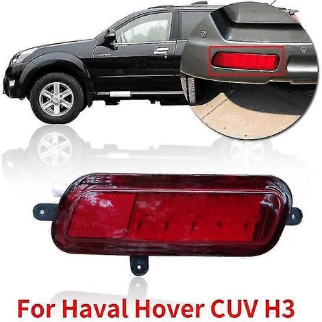 Für Great Wall Haval Hover CUV H3 Heckstoßstange LED-Nebelscheinwerfer, Bremslicht, Rücklicht, Warnleuchte – linke Seite (LH)
