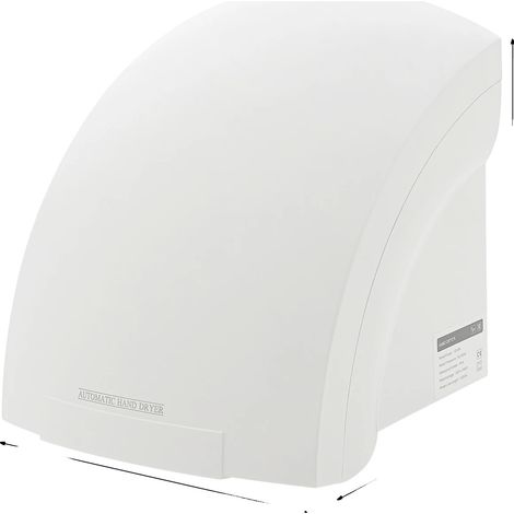 Sèche-mains, Design Compact, Haute Efficacité, BLANC (1/2)