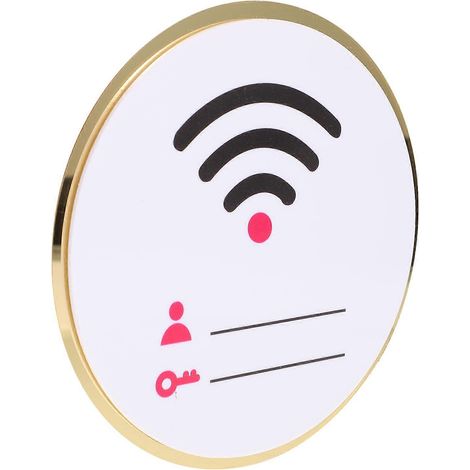 Panneaux WiFi en acrylique pour compte et mot de passe WiFi d'hôtel (lot de 2) (1/5)