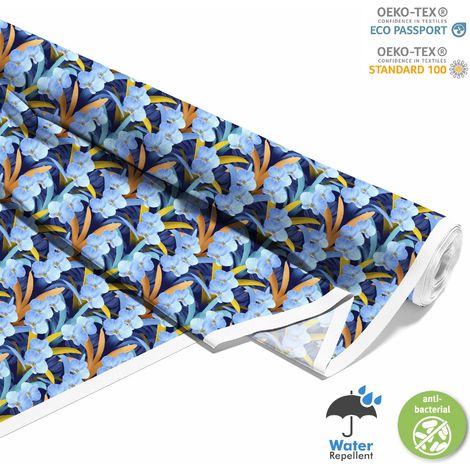 TESSUTI DECORATIVI PER ESTERNI OXFORD - Motivo Orchidea Blu (1/5)