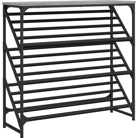 Étagère à chaussures, Range-chaussures sonoma gris 90x30x85 cm bois d'ingénierie fr9892 - Maison La Vie (1/5)