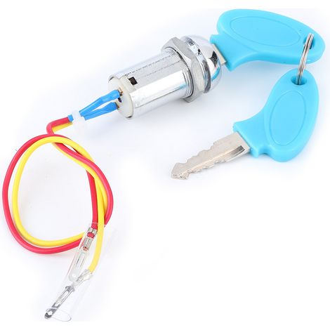 Interrupteur d'allumage universel avec serrure et 2 clés, remplacement pour trottinette électrique et vélo (1/5)