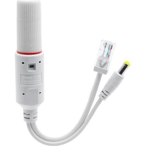 Wasserdichter 48V-auf-12V-PoE-Splitter mit Netzteil und Videoadapterkabel zur Erweiterung von IP-Kameras (1/5)