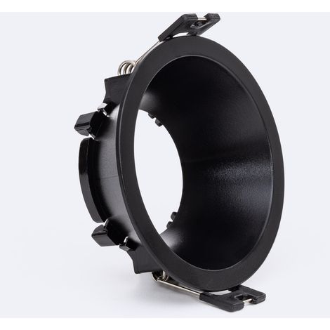 Portafaretto Downlight Conico Reflect per Lampadina LED GU10 / GU5.3 Foro Ø 75 mm Nero (1/4)
