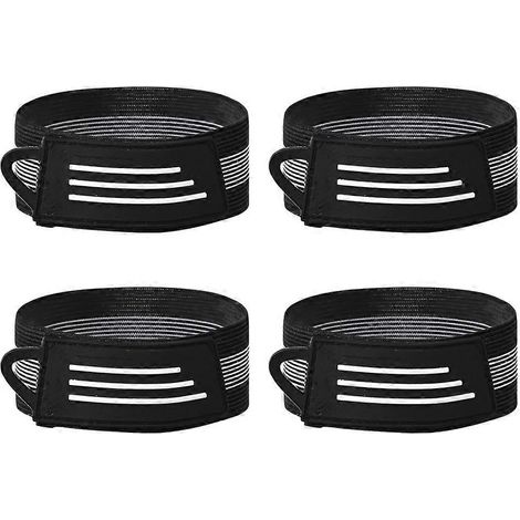 Lot de 4 sangles de cheville pour pantalon de vélo, avec clip de fixation. B