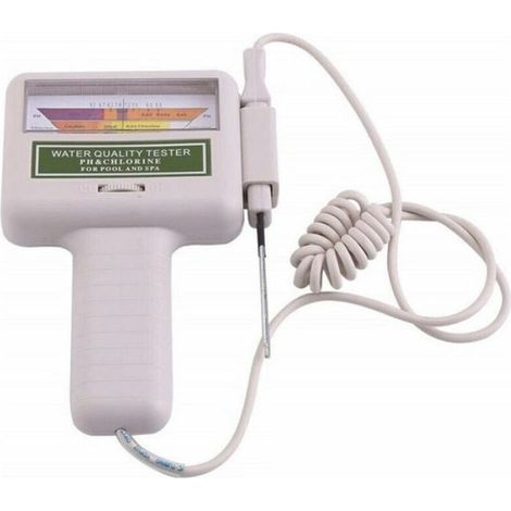Analyse de l'eau de piscine- Testeur électronique Chlore et pH pour piscine - Compteur qualité de l'eau- (1/4)