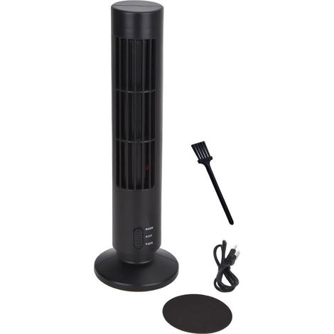 Ventilateur tour élégant sans pales USB avec flux d'air (1/5)