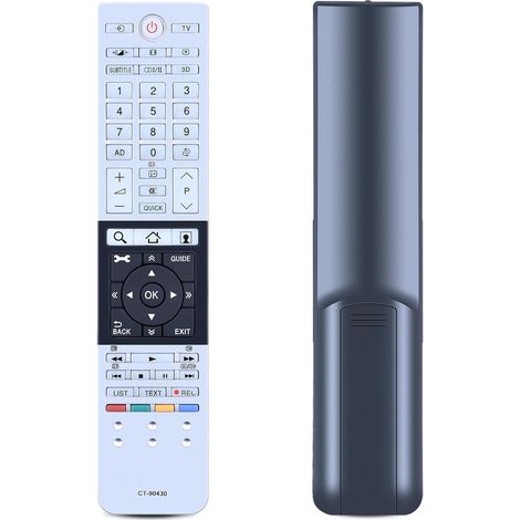 CT-90429 CT-90430 Télécommande de Rechange pour Toshiba TV 4K Compatible avec 32L4353D 32L6353DG 39L4300U 40L3775D 40L6363DG 40L7335DG 50L4353RK 50L7333DF 58L7363RB 58L9300VM (1/5)