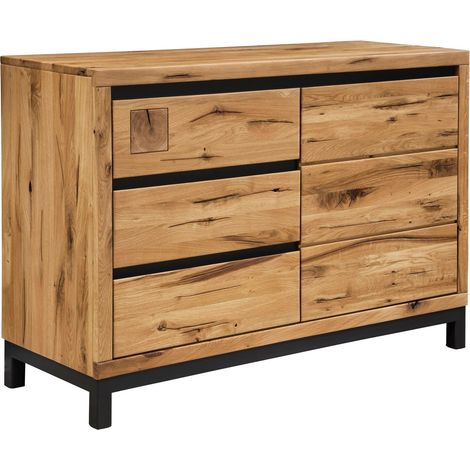 credenza in legno di Quercia Selvatica 120x45x85 quercia naturale oliato VILLANDERS 110