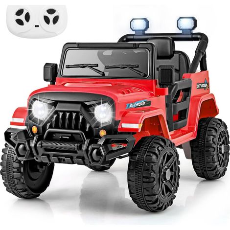 Set di 1 auto elettrica fuoristrada per bambini 99 x 62 x 62 cm 3 velocità telecomando design accogliente PP rosso 200009805