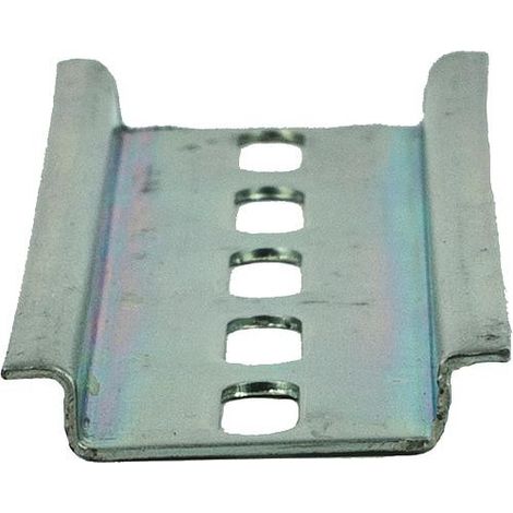 Chapeau de rail profile zingue troue, 2000x35x7,5 mm (1/2)