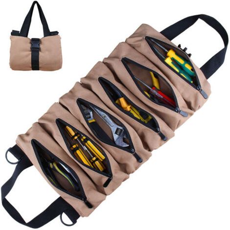Werkzeugtasche aus Canvas für die Autowartung, khaki (1/5)