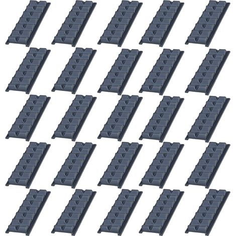 BRB Lot de 25 supports à petits pains en forme de vague pour 6 petits pains, L 590 x l 190 x H 80 mm