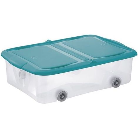 Contenitore stock-box meraviglioso con ruote - cm.59x39,5x17h. lt.25 - 4 pz