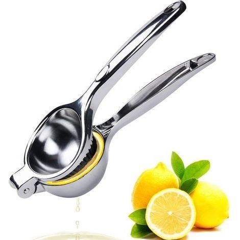 Exprimidor manual profesional de cítricos de 7 cm – Exprimidor robusto de metal para limones y naranjas – Alto rendimiento de zumo para bares, restaurantes y cocinas. (1/3)