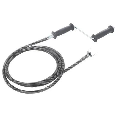 Pipe Cleaning Spirals Set, 3+3 Meter x 12 mm, Pipe Spiral Cleaner Tool, for a pipe diameter of 1.97-4.72 in, Dark Drey