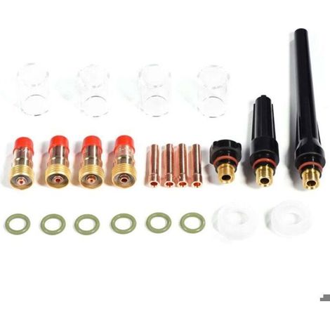 Kit accessoires soudage TIG - PZCC - WP-17/18/26 - 23 pièces - Compatible pièces d'origine - Haute résistance aux chocs (1/4)
