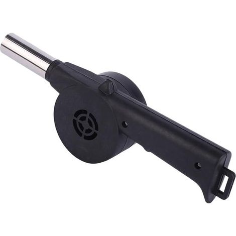 Ventilateur manuel à manivelle pour barbecue, ventilateur portatif pour barbecues et cuisines extérieures, idéal pour le camping et les grillades. (1/5)