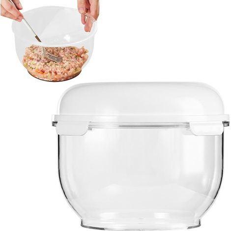 Récipient transparent pour lever la pâte, organisateur de stockage des aliments avec couvercle, solution de stockage de pâte, boîte à épreuve, fournitures de pâtisserie, boîte de conservation de p (1/5)
