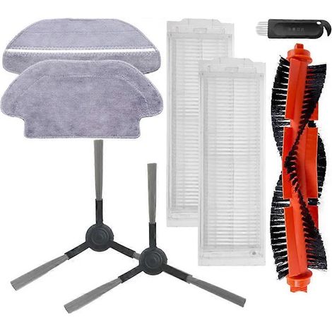 Filtre pour aspirateur brosse pour aspirateur Filtre de brosse pour aspirateur filtre de ILife A11 Robot Aspirateur Spare HEPA Filtre Main Side Brosse Serpillière Cloth Accessoires Kit (1/5)