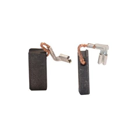 Juego de 2 carbones adaptables para Bosch. Dimensiones: 5 x 8 x 19 mm.