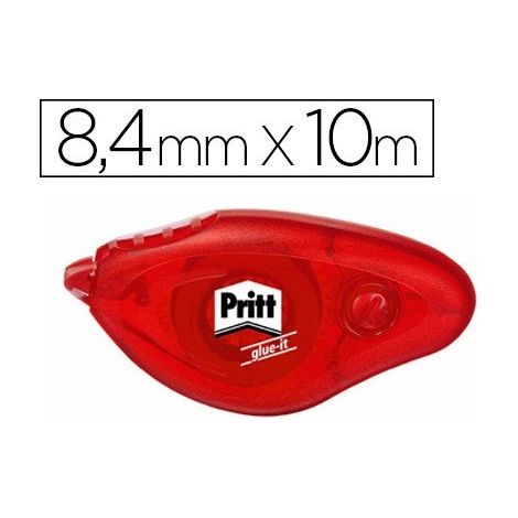 Pritt 2111694 - Roller adesivo permanente, adesione superiore e precisa, 8 pezzi 8,4 mm x 10 m