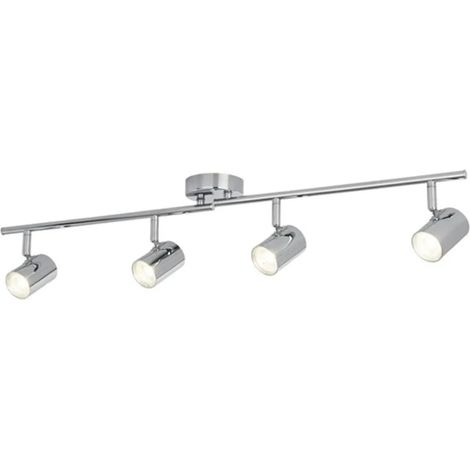 [GEBRAUCHT] B-Ware Searchlight Deckenstrahler Deckenspot Led Rollo Chrom 4 Flammig Beweglich 3000 K