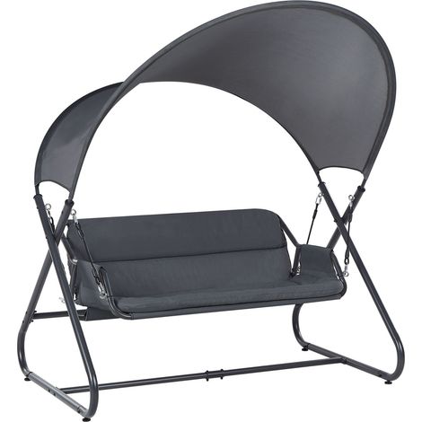 Patio Swing SOLAGNA Metal Dark Grey (1/5)