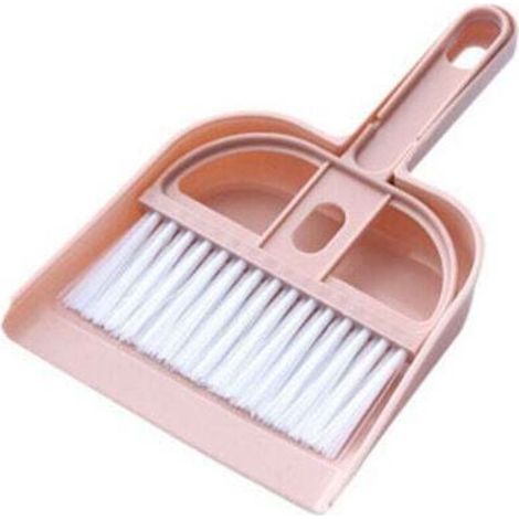 Pair (Rose)Petit balai et pelle à poussière pour la maison Mini pelles à poussière avec ensemble de brosse