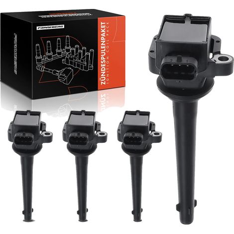 Bobina di accensione, tensione 13,5 V, 2 contatti di collegamento, compatibile con INFINITI / NISSAN, plastica di alta qualità (1/5)