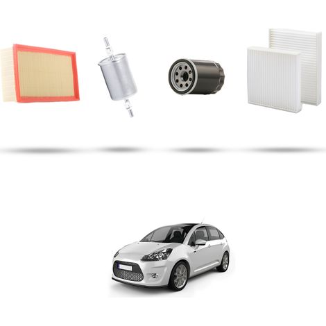 Kit tagliando 4 filtri compatibile con Citroen C3 II 1.2 vti 60kw dal 2012 (1/5)