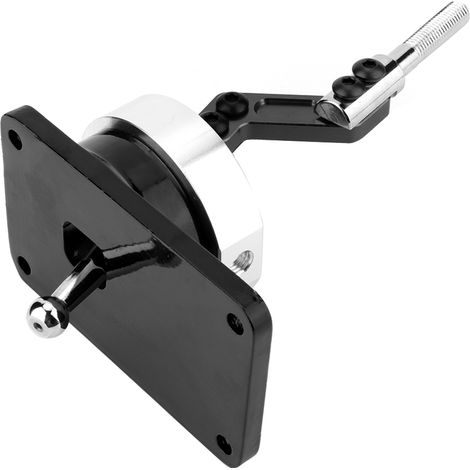 Kurzer CNC-gefräster Aluminium-Schalthebel für Ford Mustang T5 - Schwarzer Schaltknauf, Performance-Ersatzteil, Sport-Getriebehebel (Schwarz) (1/5)