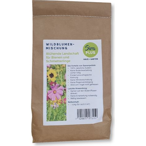Sira Plus Wildblumen 10 kg Saat Blumensamen Wildblumenmischungen Bienenweide