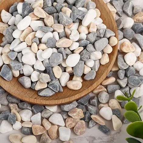 Decorative Stones for Plants Polished Pebbles Aquarium Succulent Small Vase Gravel Natural Landscaping (1/5)