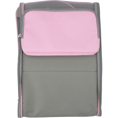 Sac à dos de transport respirant pour chats et chiens, idéal pour la randonnée, les voyages et les activités de plein air. Peut contenir des animaux jusqu'à 7,5 kg (16,5 lbs) - Rose (1/5)