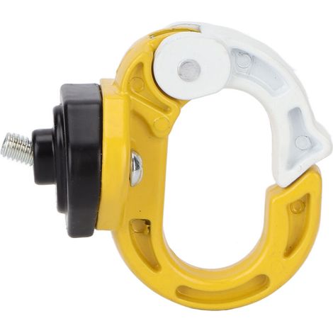 Aluminum and alloy steel hook, 12 kg for electric scooter with humanized design, motorcycle front claw luggage helmet bag (yellow + white). (1/5)