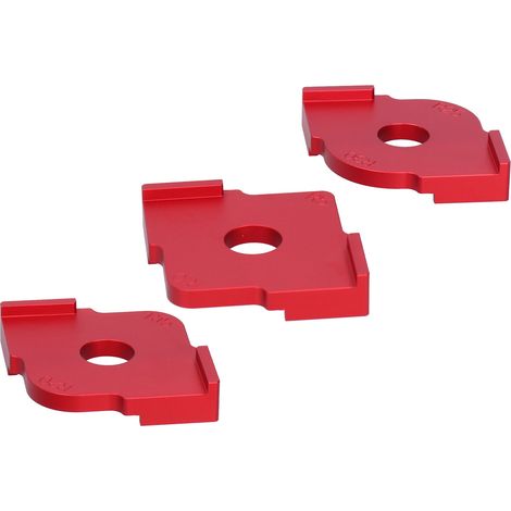 Lot de 3 gabarits d'angle arrondi en alliage pour défonceuse, outil de menuiserie pour rayon de courbe, accessoire de précision (1/5)